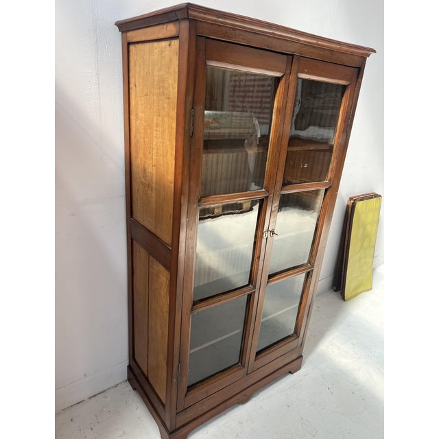 Antique Display Cabinets in Cherry Wood, 1800s, Set of 2 For Sale - Image 5 of 18