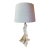 Maison Saint Louis France Twisted Crystal Table Lamp, Signed French Mid-Century Modern Lighting For Sale