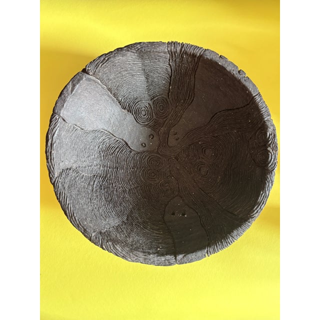 Ceramic Large Brutalist Stoneware Bowl by Birte Beck Omme, Denmark, 1970s For Sale - Image 7 of 10