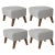 Not Yet Made - Made To Order Light Grey Smoked Oak Raf Simons Vidar 3 My Own Chair Footstools by Lassen, Set of 4 For Sale - Image 5 of 5