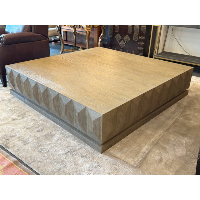 Restoration Hardware Geometric Faceted Coffee Table For Sale - Image 10 of 18