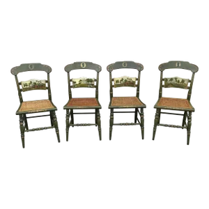 Late 20th Century Hitchcock Bicentennial Chairs - Set of 4
