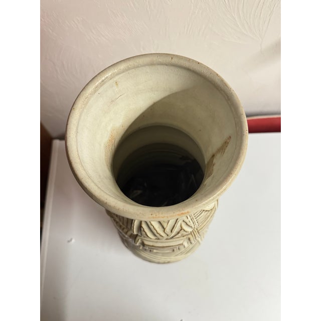 Abstract Mid 20th Century Large Ceramic Vase For Sale - Image 3 of 5