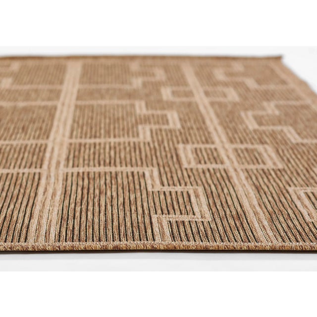 Contemporary Momeni Contemporary Indoor/Outdoor Hampton Dune Rug in Natural, 2'7" x 7'6" Runner For Sale - Image 3 of 9