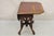 Antique Eastlake Victorian Leather Top Walnut Dropleaf Parlor Game Table For Sale - Image 4 of 12