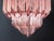 Glass Murano Glass Chandelier with 112 Pink Quadriedri, 1990s For Sale - Image 7 of 18