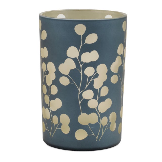 Kenneth Ludwig Chicago Frosted Foliage Candle Holder (Set of 2) For Sale - Image 4 of 6