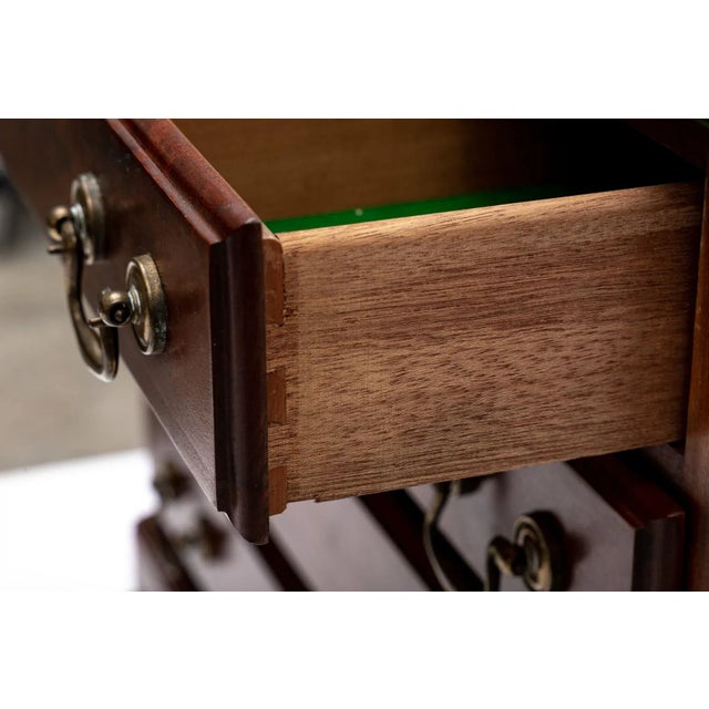 Coffee Queen Anne Style Silverware Chest For Sale - Image 8 of 12