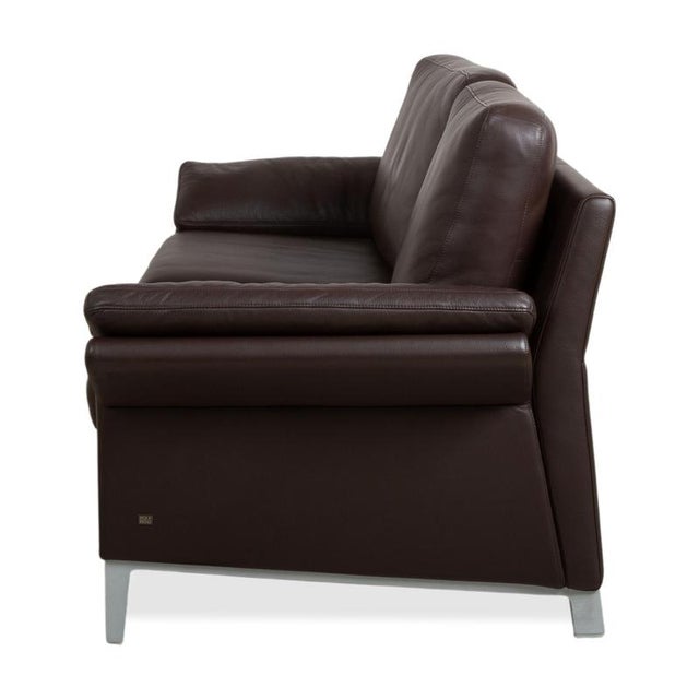 Three-Seater Sofas in Leather from Rolf Benz, Set of 2 For Sale - Image 12 of 14