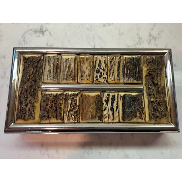 Bone Gucci Italy Vintage Horn Cigarette Dresser Trinket Box For Sale - Image 7 of 11