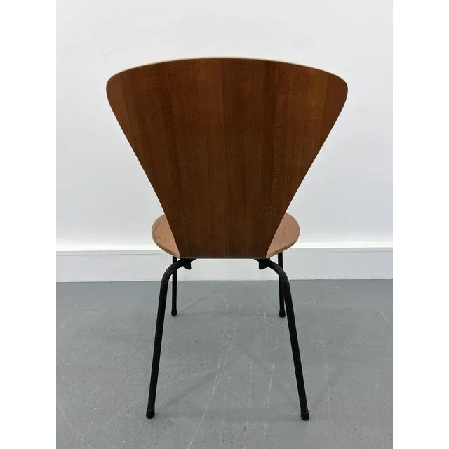 Danish Plywood Chair, 1970s For Sale - Image 4 of 7