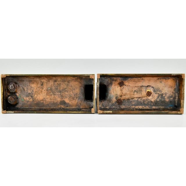 Art Deco Bronze Bookends of Boy and Girl Satyr by Paul Silvestre, 1920s, Set of 2 For Sale - Image 12 of 13