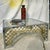Mastercraft 1970s Hollywood Regency Two-Tone Chrome & Brass "Cloister" Square Cocktail Table Attributed to Mastercraft For Sale - Image 4 of 9