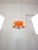Plastic Big Space Age Pendant in in Orange from Guzzini, 1970s For Sale - Image 7 of 18
