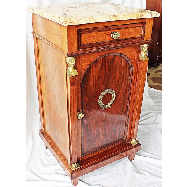 19th Century French EmpireType Night Table Chairish