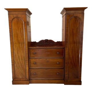 Large Antique William IV Mahogany Wardrobe, 1835 For Sale