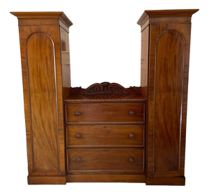 Large Antique William IV Mahogany Wardrobe, 1835