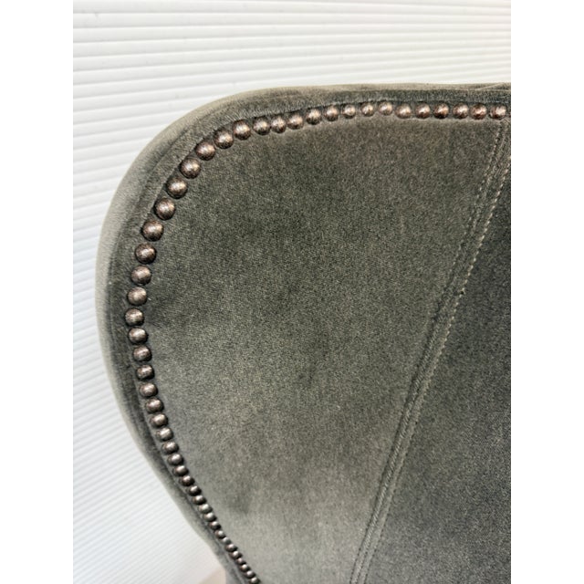 Gray Massoud Furniture Nala Wing Chair For Sale - Image 8 of 12