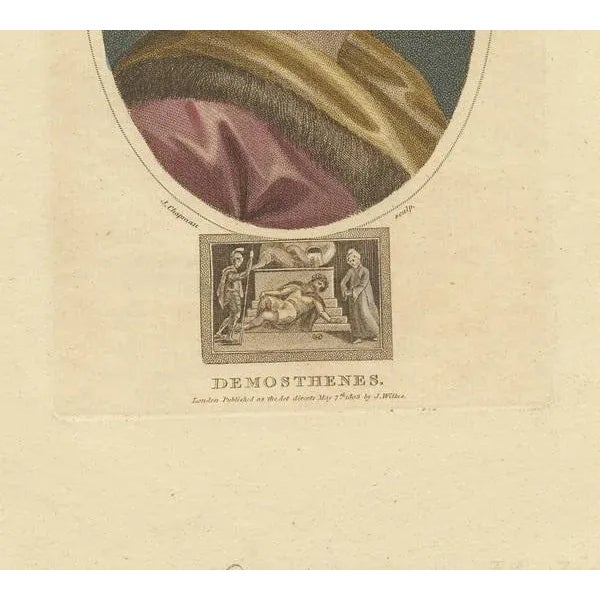 Wilkes, Portrait of Demosthenes, 1803, Print For Sale - Image 4 of 10
