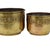 Brass Repoussé Flower Planters, Set of 3 For Sale - Image 6 of 18