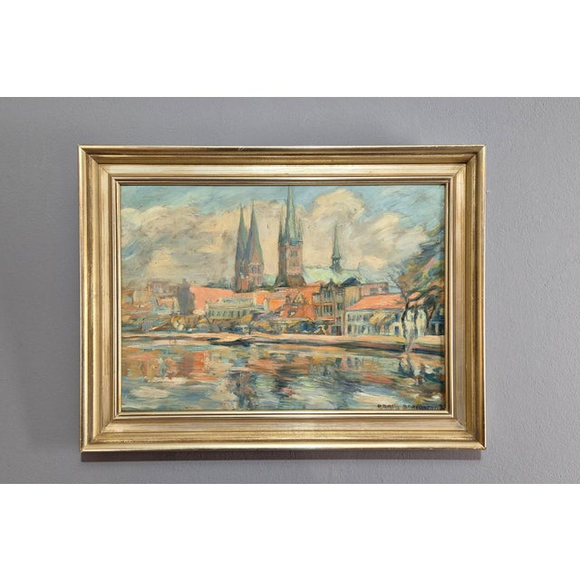 Otto Schulz Stradtmann, Lübeck, Oil Painting, 1920s, Framed For Sale - Image 17 of 17
