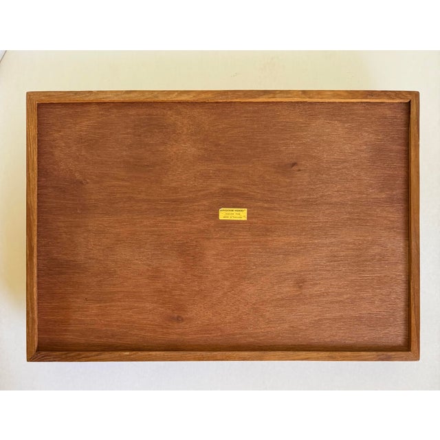 Brown Vintage Winsome Wood Genuine Teak Serving Tray For Sale - Image 8 of 8