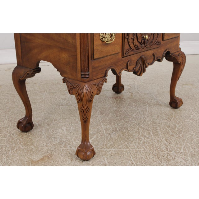 Councill Craftsmen Mahogany Chippendale Style Lowboy For Sale - Image 11 of 17