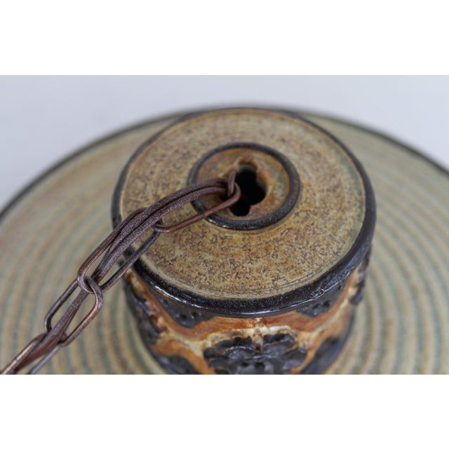 Danish Stoneware Pendant Lamp by Jette Hellerøe, 1960s For Sale - Image 12 of 18