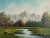 Mountains & Lake Impressionist Landscape Painting For Sale - Image 4 of 4