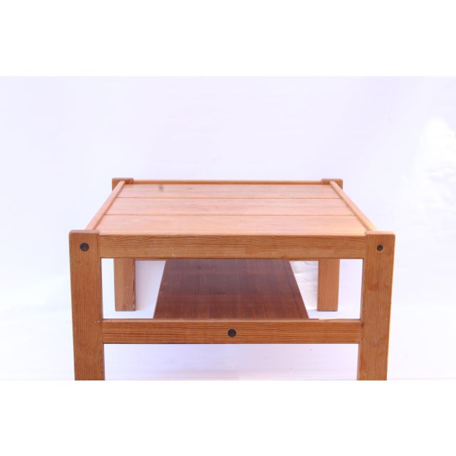 Brown Scandinavian Pine Coffee Table by Yngve Ekström For Sale - Image 8 of 18