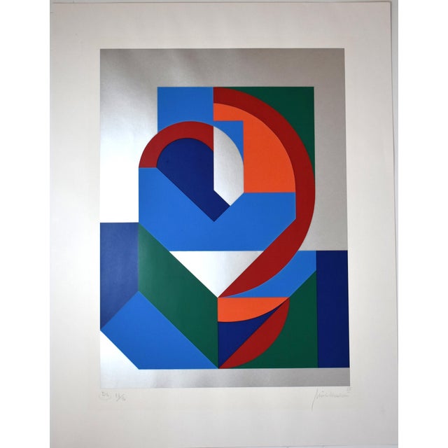 Knud Mühlhausen, Composition, 1985, Lithograph For Sale - Image 7 of 7