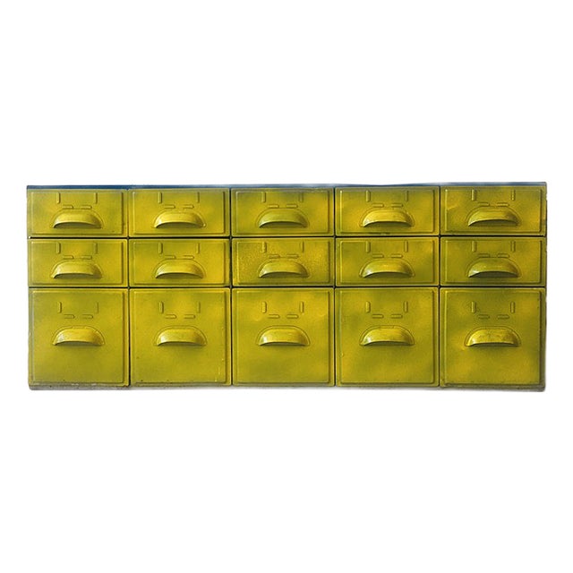 Industrial Metal Sideboard with Drawers, 1950s For Sale