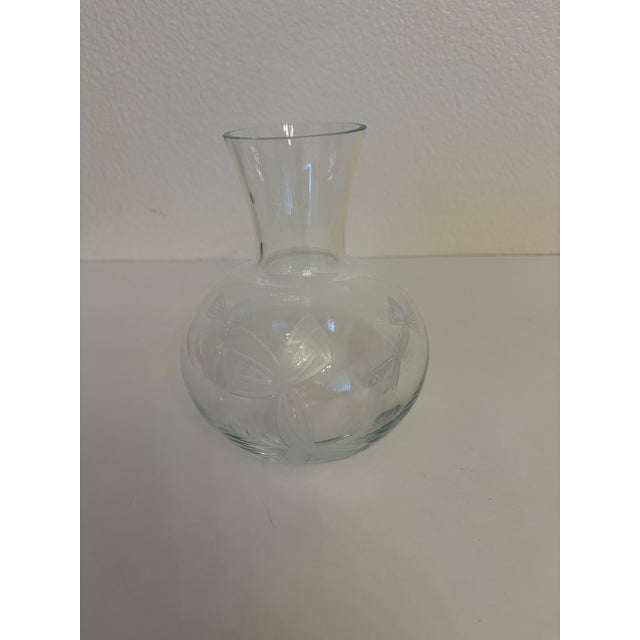 Art Deco Vintage Anchor Hocking Company "Tumble Up" Bedside Carafe and Glass For Sale - Image 3 of 5