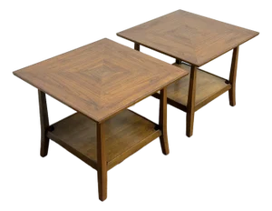 Mid Century Modern End Tables by Edward Wormley for Dunbar, a Pair