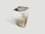 "Beautiful pale tones on this ancient petrified wood side table with some contrasting black on top. It’s fascinating how...