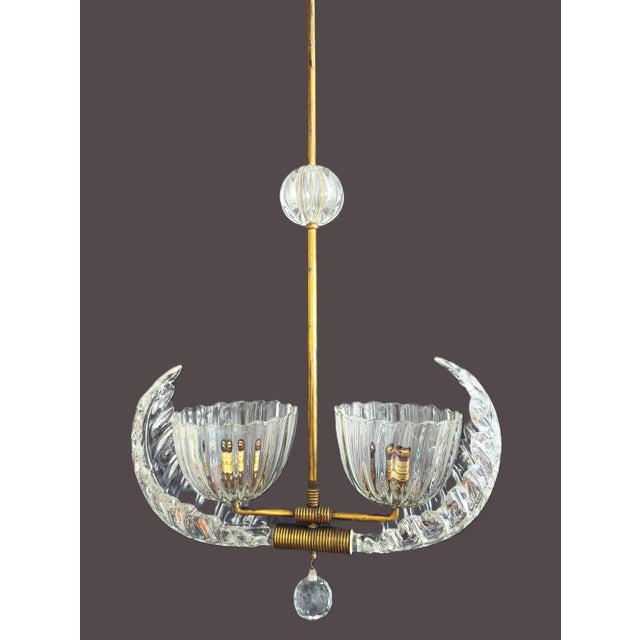 Murano Glass Pendant Lamp from Barovier & Toso, Italy, 1940s For Sale - Image 12 of 12
