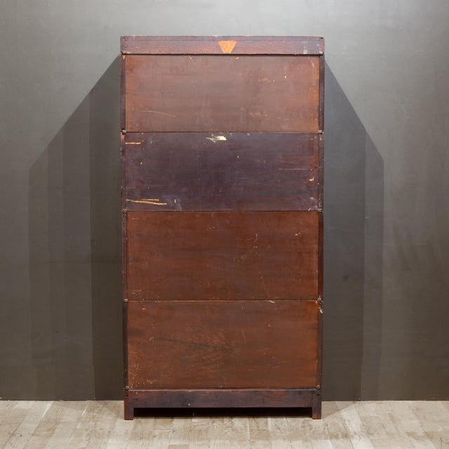 Late 19th C. Gunn Furniture Co. Mahogany Lawyer's Bookcase c.1899 For Sale - Image 13 of 13