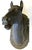Antique French Life Size Heavy Cast Iron Horse Head Wall Mount Plaque Indoor/ Outdoor For Sale - Image 15 of 18