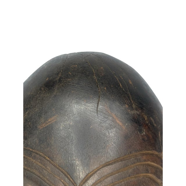1950s Dan Gle Face Mask Ivory Coast Deangle Type Hardwood Ethnographic Tribal For Sale - Image 9 of 9