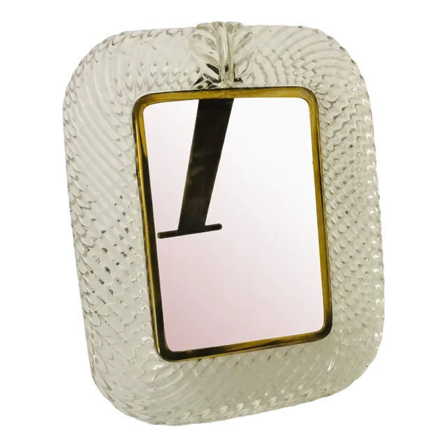 Vintage Murano Glass Photo Frame, 1940s For Sale