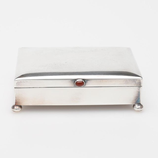 Metal Silver Box by Gab, Sweden, 1930s For Sale - Image 7 of 7