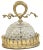 Early 20th Century Antique French Ormolu Mounted Baccarat 'Atrib.' Crystal Flush Mount Chandelier For Sale - Image 10 of 13