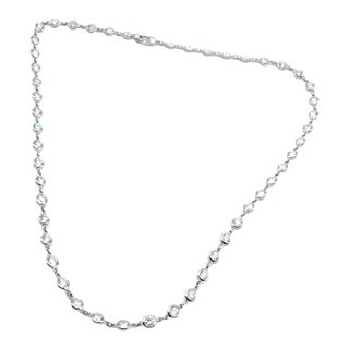Tiffany & Co. Peretti Platinum Diamonds by the Yard Necklace For Sale