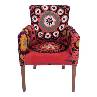 Suzani Armchair - Ethnic Turkish Bergere For Sale