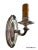 Pair Brass With Original Silver Plate Finish Wall Scones Circa 1930 For Sale In Los Angeles - Image 6 of 8