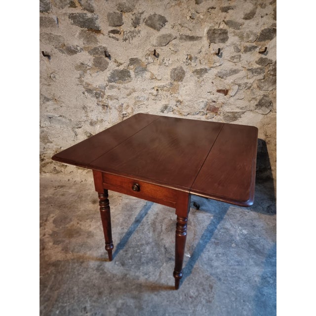 Antique English Mahogany Drop-Leaf Table For Sale - Image 14 of 18