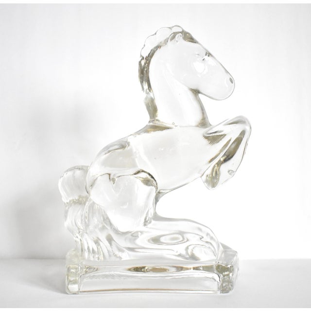 Vintage Art Deco Glass Horse Bookends a Pair Chairish