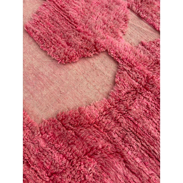 Early 21st Century Pink Beni Mrirt Diamond Pattern Rug, 2010s For Sale - Image 5 of 12