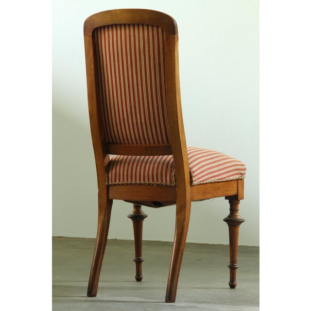 19th Century Antique Chairs and Canterbury Side Table, 1870s, Set of 3 For Sale - Image 5 of 18