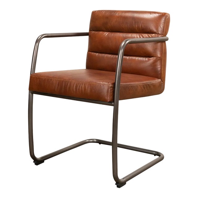 Industrial Leather Armchair For Sale